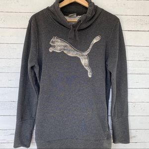 Puma Gray Cowl Neck Sweatshirt